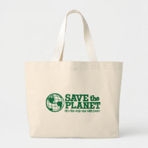 save the planet - it's the only one with beer tote bags
