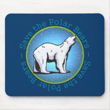 Save the Polar Bears Mouse Mats