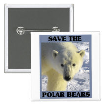 Save the Polar Bears Pin