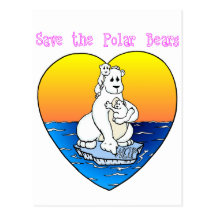 Save the Polar Bears Postcards