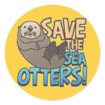Save The Sea Otters stickers