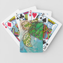 Save The Sea Turtle's Bicycle Card Deck