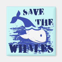 SAVE THE WHALES MAGNET