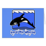 Save the Whales Orcas Products Cards