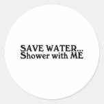 Save Water Shower With Me Stickers