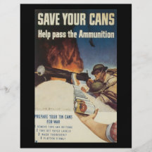 Save Your Cans World War 2 Flyers
