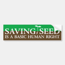 Saving Seed Bumper Sticker