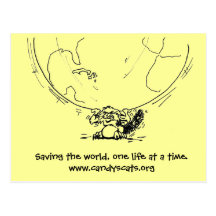 Saving the world, one life at a time Postcard