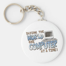Saving theWorld Key Chain