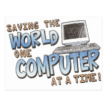 Saving theWorld Postcard