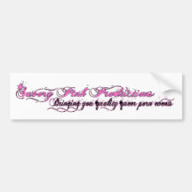 Savory Pink banner Bumper Sticker