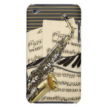 Saxophone & Piano Music Barely There iPod Cover