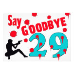 Say Goodbye To 29 A 30th Birthday Celebration Invitations