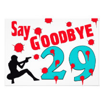 Say Goodbye To 29 A 30th Birthday Celebration Invitations