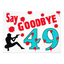 Say Goodbye To 49 A 50th Birthday Celebration Custom Invitation