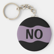 Say No to Violence, Abuse, Drugs, Alcohol, & Fear Keychain