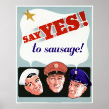 Say Yes to Sausage Print