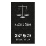 Scales of Justice Business Cards