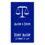 Scales of Justice Business Cards