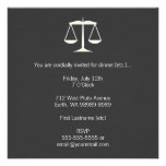 Scales of Justice Custom Invitations