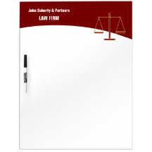 Scales of Justice Dry Erase Board