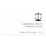 Scales of Justice (Law) Business Cards