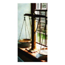 Scales of Justice Personalized Photo Card