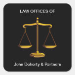 Scales of Justice - Square Sticker