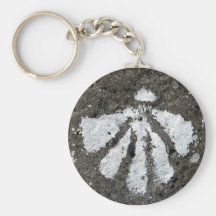 Scallop Shell Keychain