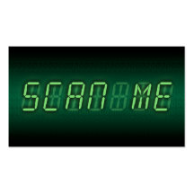 SCAN ME : digital readout Business Cards