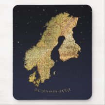SCANDINAVIAN MAP Mousepad