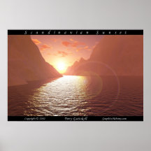 Scandinavian Sunset Print