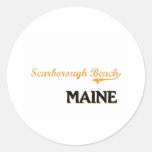 Scarborough Beach Maine Classic Round Stickers