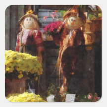 Scarecrows and Mums Stickers