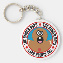 Scared Gingerbread Man Cookie Keychain