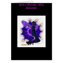 Scarey Faery Halloween Card