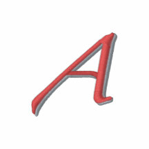 Scarlet A Design Basic Zip Hoodie
