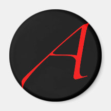 Scarlet letter A (for Atheist) Magnets