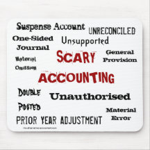 Scary Accounting - Humourous Horror Show Mouse Mat