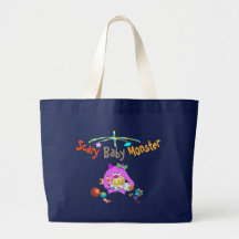 Scary baby monster printed bag.