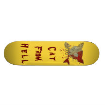 Scary Cat From Hell Skateboard