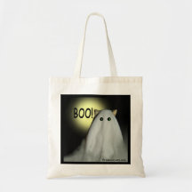 Scary Cat Halloween Tote Tote Bags
