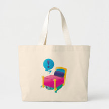 SCARY monster lurking under the BED Tote Bag