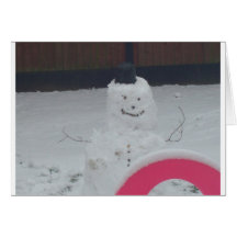 scary snowman cards