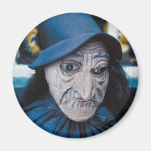 Scary Witch Mask Magnet