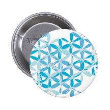 Scatter Blue Pattern Pinback Button