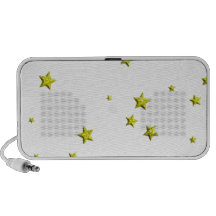 SCATTERED YELLOW STARS ACCENTS TEMPLATE BACKGROUND iPhone SPEAKERS
