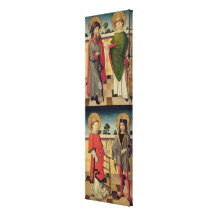 Scenes from the Passion and Saints Stretched Canvas Print