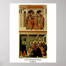Scenes Of Christ'S Passion By Duccio Print