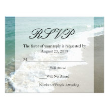 Scenic Beach Destination Wedding Personalised Invite
